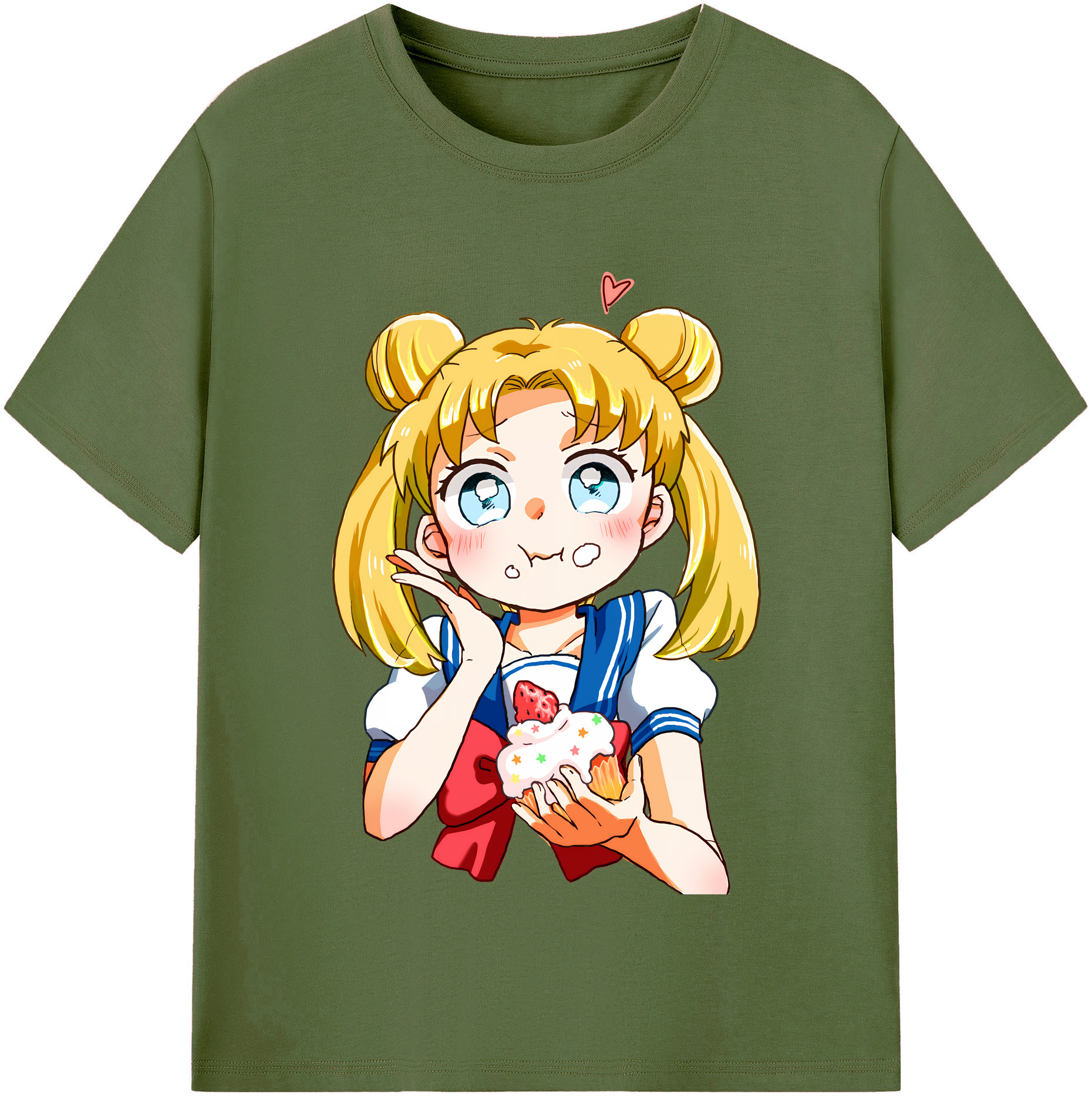 （画像用） 美少女戦士セーラームーン 愛野 美奈子 あいの みなこ Sailor Moon Aino Minako 綿100％半袖Tシャツ（フロントプリント）